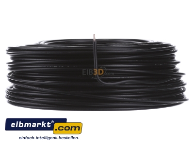 Front view Verschiedene-Diverse H07V-U   4       sw Single core cable 4mm black
