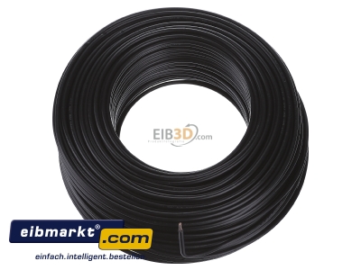 View up front Verschiedene-Diverse H07V-U   4       sw Single core cable 4mm black
