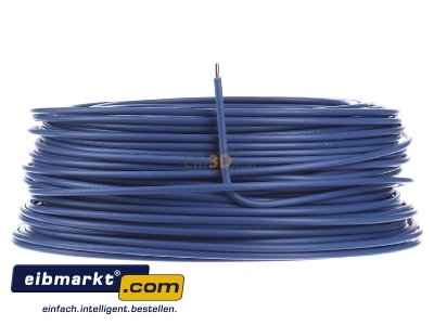 Front view Verschiedene-Diverse H07V-U   4      hbl Single core cable 4mm blue
