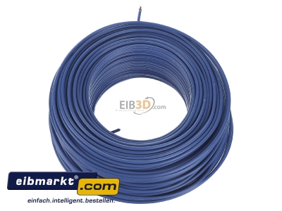 Top rear view Verschiedene-Diverse H07V-U   4      hbl Single core cable 4mm blue
