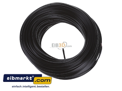 View top left Verschiedene-Diverse H05V-K   0,5      sw Single core cable 0,5mm black
