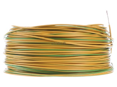 View on the left Diverse H05V-K 0,5 gn/ge Eca Single core cable 0,5mm� green-yellow_ring 100m
