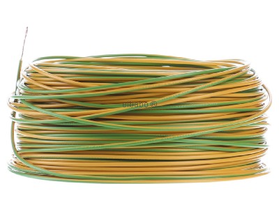 View on the right Diverse H05V-K 0,5 gn/ge Eca Single core cable 0,5mm� green-yellow_ring 100m
