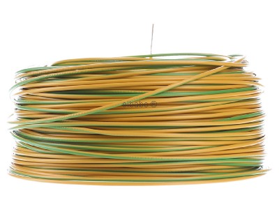 Back view Diverse H05V-K 0,5 gn/ge Eca Single core cable 0,5mm� green-yellow_ring 100m
