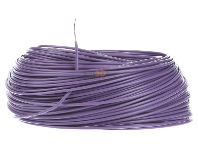 Front view Diverse H05V-K 0,5 vio Eca Single core cable 0,5mm violet_ring 100m
