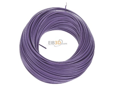 Top rear view Diverse H05V-K 0,5 vio Eca Single core cable 0,5mm violet_ring 100m
