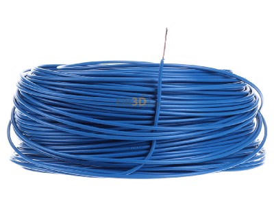 Front view Diverse H05V-K 0,5 hbl Eca Single core cable 0,5mm blue_ring 100m
