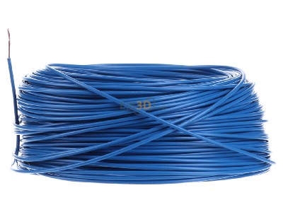 View on the right Diverse H05V-K 0,5 hbl Eca Single core cable 0,5mm blue_ring 100m
