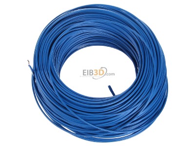 View top right Diverse H05V-K 0,5 hbl Eca Single core cable 0,5mm blue_ring 100m

