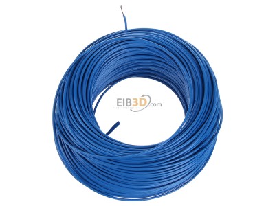 Top rear view Diverse H05V-K 0,5 hbl Eca Single core cable 0,5mm blue_ring 100m
