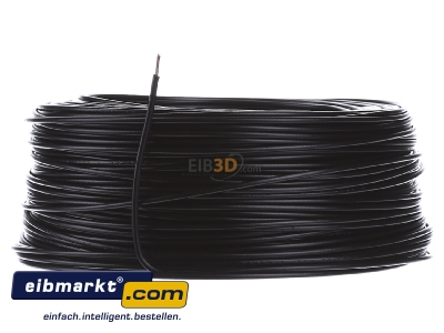 Front view Verschiedene-Diverse H05V-K   0,75     sw Single core cable 0,75mm black
