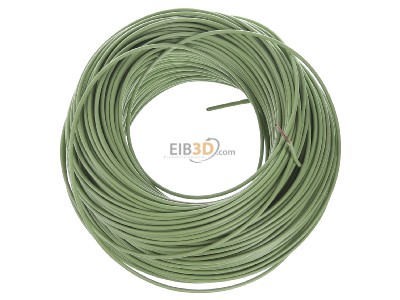 View top left Diverse (H)05V-K 0,75 gn Single core cable 0,75mm green_ring 100m
