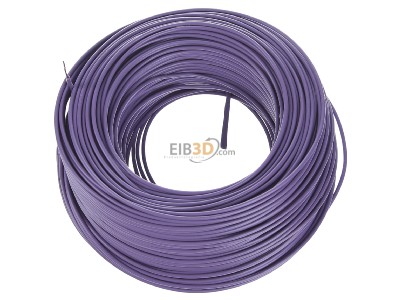 View top right Diverse H05V-K 0,75 vio Eca Single core cable 0,75mm violet_ring 100m
