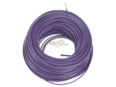 Top rear view Diverse H05V-K 0,75 vio Eca Single core cable 0,75mm violet_ring 100m
