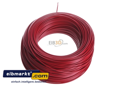 Top rear view Verschiedene-Diverse H05V-K   0,75     rt Single core cable 0,75mm red

