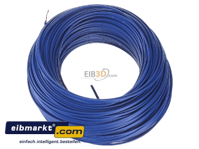 View top right Verschiedene-Diverse H05V-K   0,75    dbl Single core cable 0,75mm blue - H05V-K 0,75 dbl

