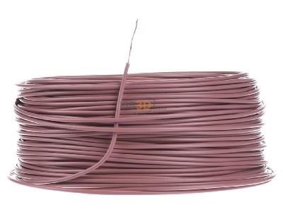 Front view Diverse H05V-K 0,75 rs Eca Single core cable 0,75mm pink_ring 100m
