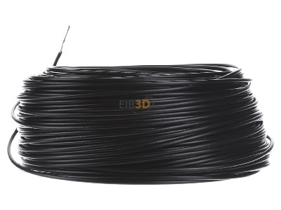 View on the right Diverse H05V-K 1,0 sw Eca Single core cable 1mm black_ring 100m
