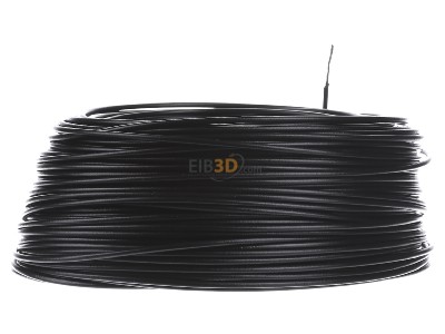 Back view Diverse H05V-K 1,0 sw Eca Single core cable 1mm black_ring 100m

