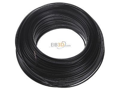 View up front Diverse H05V-K 1,0 sw Eca Single core cable 1mm black_ring 100m
