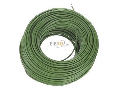Top rear view Diverse (H)05V-K 1 gn Single core cable 1mm green_ring 100m
