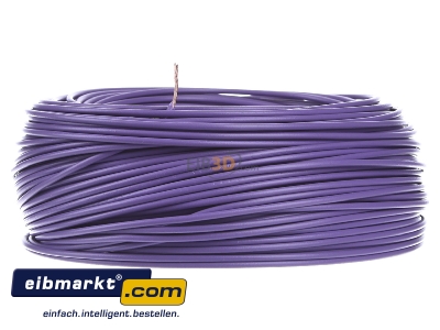 Front view Verschiedene-Diverse H05V-K   1       vio Single core cable 1mm violet
