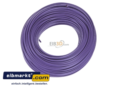 Top rear view Verschiedene-Diverse H05V-K   1       vio Single core cable 1mm violet
