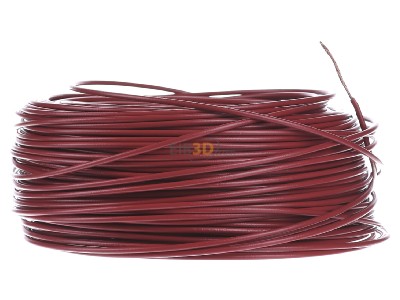 View on the left Diverse H05V-K 1,0 rt Eca Single core cable 1mm red_ring 100m
