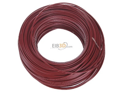View top left Diverse H05V-K 1,0 rt Eca Single core cable 1mm red_ring 100m
