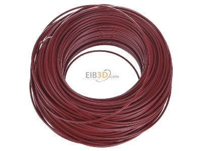 View top right Diverse H05V-K 1,0 rt Eca Single core cable 1mm red_ring 100m
