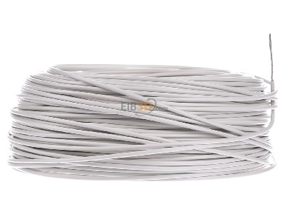 View on the left Diverse H05V-K 1,0 ws Eca Single core cable 1mm white_ring 100m

