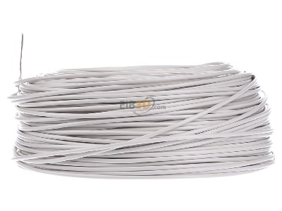View on the right Diverse H05V-K 1,0 ws Eca Single core cable 1mm white_ring 100m
