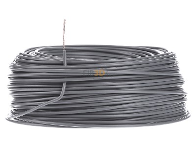 Front view Diverse H05V-K 1,0 gr Eca Single core cable 1mm grey_ring 100m
