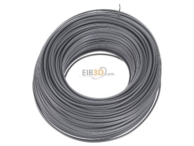 Top rear view Diverse H05V-K 1,0 gr Eca Single core cable 1mm grey_ring 100m
