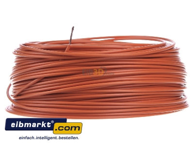 Front view Verschiedene-Diverse H05V-K   1        or Single core cable 1mm orange
