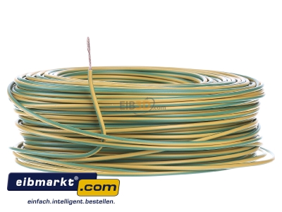 Front view Verschiedene-Diverse H07V-K   1,5   gn/ge Single core cable 1,5mm² green-yellow - H07V-K 1,5 gn/ge
