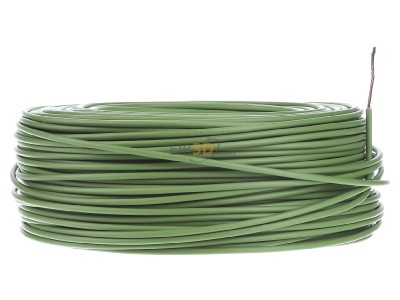 View on the left Diverse (H)07V-K 1,5 gn Single core cable 1,5mm green_ring 100m
