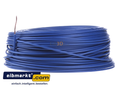 Front view Verschiedene-Diverse H07V-K   1,5     dbl Single core cable 1,5mm blue - H07V-K 1,5 dbl
