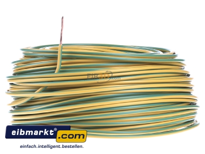 Front view Verschiedene-Diverse H07V-K   2,5   gn/ge Single core cable 2,5mm green-yellow - H07V-K 2,5 gn/ge
