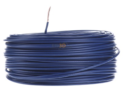 Front view Diverse H07V-K 2,5 dbl Eca Single core cable 2,5mm blue_ring 100m
