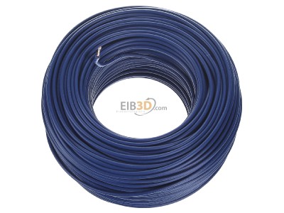 View top right Diverse H07V-K 2,5 dbl Eca Single core cable 2,5mm blue_ring 100m

