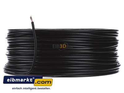 Front view Verschiedene-Diverse H07V-K   4        sw Single core cable 4mm black

