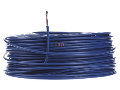 Front view Diverse H07V-K 4 dbl Eca Single core cable 4mm blue_ring 100m
