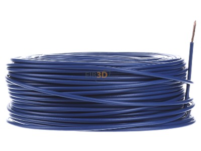 View on the left Diverse H07V-K 4 dbl Eca Single core cable 4mm blue_ring 100m
