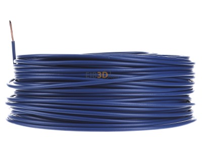 View on the right Diverse H07V-K 4 dbl Eca Single core cable 4mm blue_ring 100m

