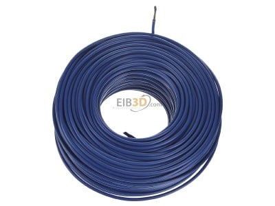 Top rear view Diverse H07V-K 4 dbl Eca Single core cable 4mm blue_ring 100m
