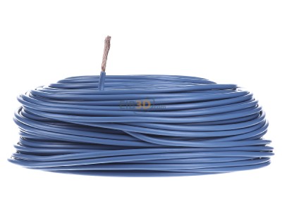 Front view Diverse H07V-K 6 hbl Eca Single core cable 6mm blue_ring 100m

