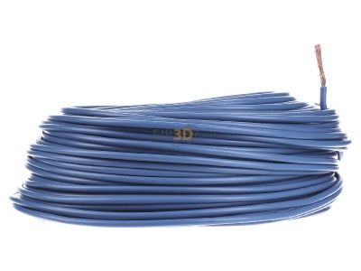 View on the left Diverse H07V-K 6 hbl Eca Single core cable 6mm blue_ring 100m
