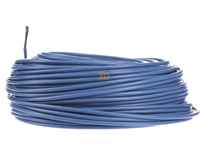 View on the right Diverse H07V-K 6 hbl Eca Single core cable 6mm blue_ring 100m
