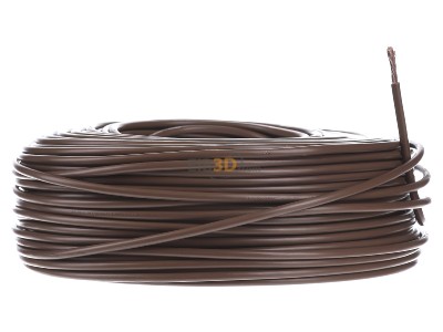 View on the left Diverse H07V-K 6 br Eca Single core cable 6mm brown_ring 100m
